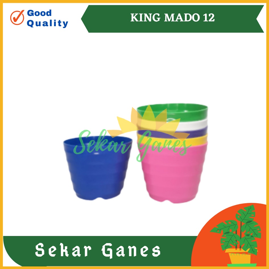 Sekarganes Pot King Mado 12 Putih Warna Warni By Garden Of Love Pot Plastik Kaktus Mini Murah Lucu Mirip Pot Tawon 12