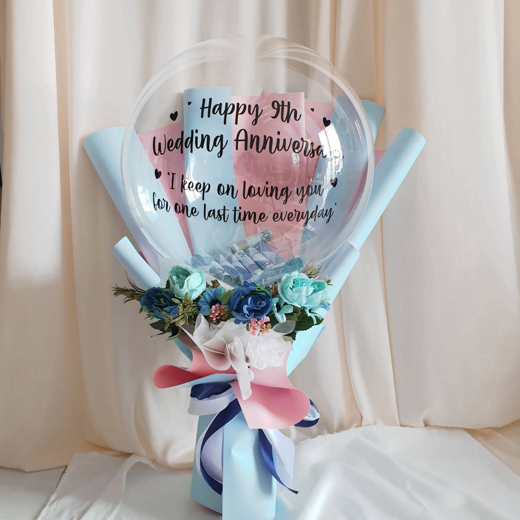 Buket Balon isi Uang Buket Bunga isi Uang