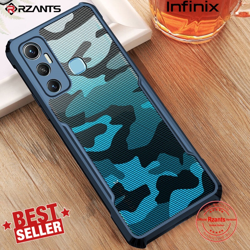 Infinix Hot 11 Case Army Design Hard Casing Cammo Armor Millitary Back Cover