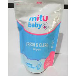 Tisue basah mitu Refill, mitu refill, isi ulang tisue basah, perlengkapan bayi
