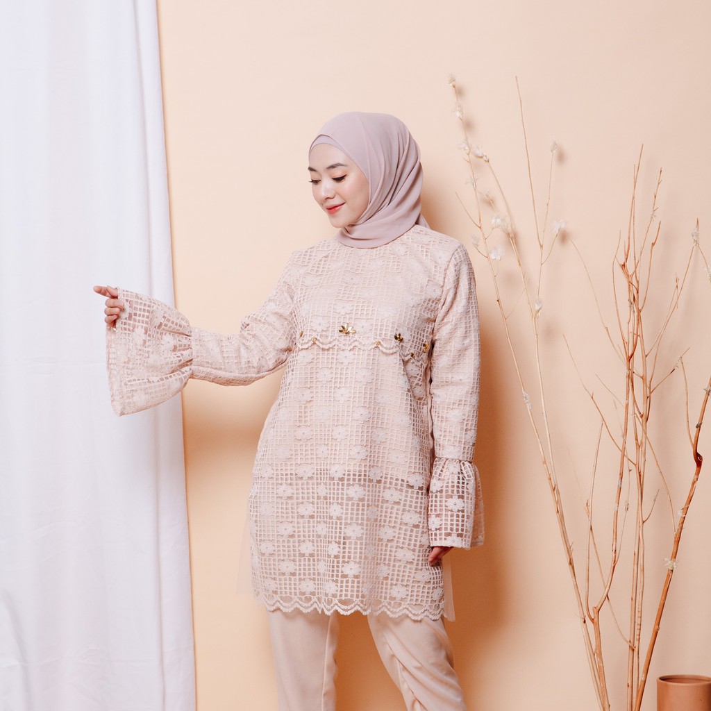 HAVVA THE LABEL - TSABITA SQUARE BROCADE TUNIK