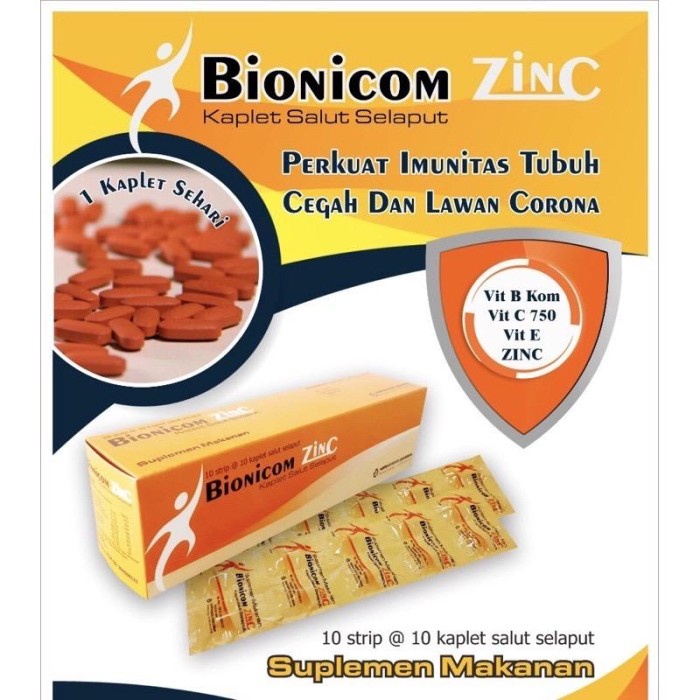 Cintramelin Bionicom Zinc - Vitamin C B Kompleks E - Suplemen Imun - Multivitamin