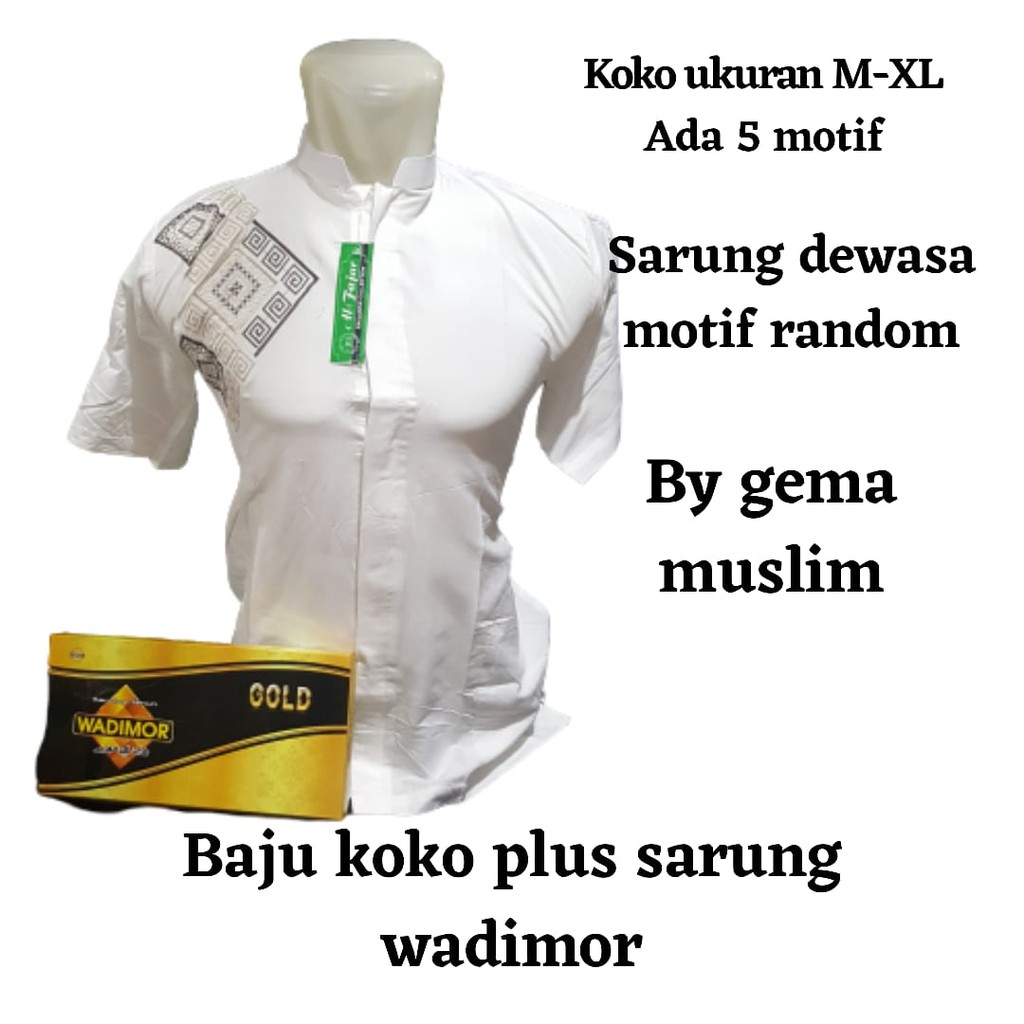 baju koko plus sarung wadimor