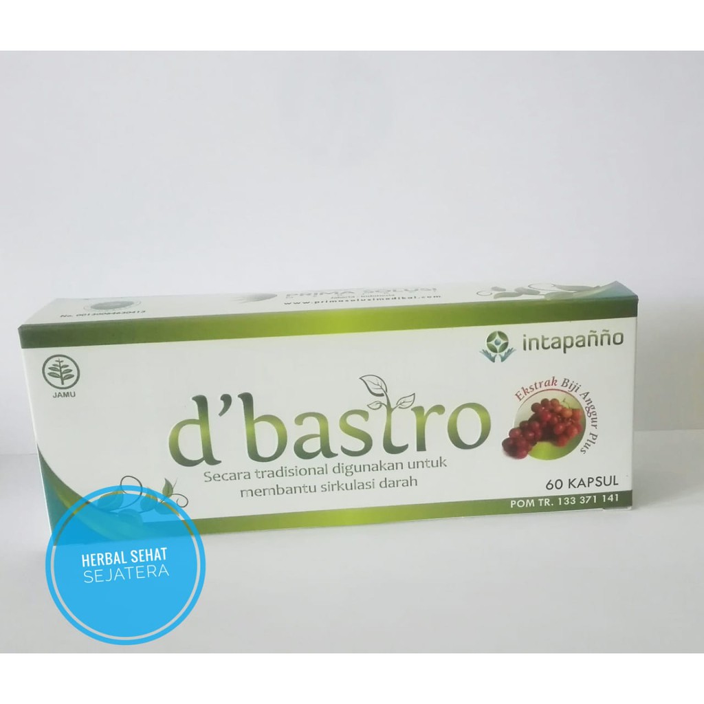 D'BASTRO DBASTRO D'Bastro Debastro 60 Kapsul / Ekstrak Biji Anggur D Bastro Dbastro 60 kapsul
