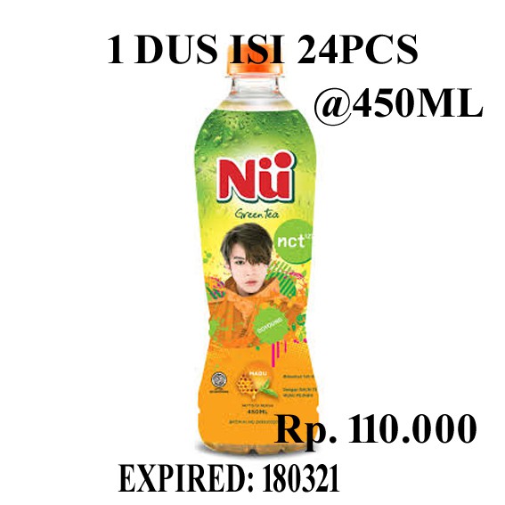 Nu Green Tea NCT dus/ Nu greentea nct / NU NCT (GOJEK/GRAB)