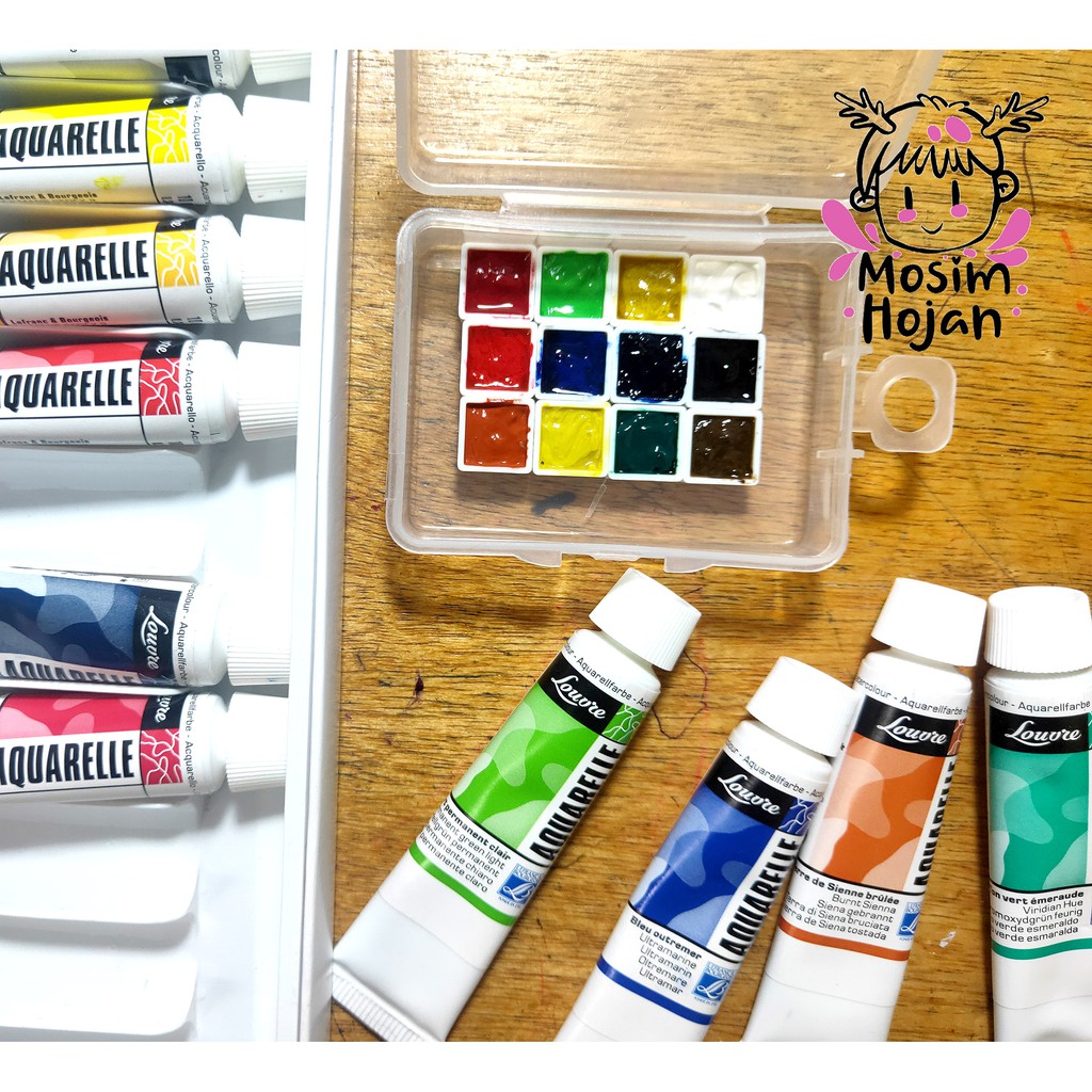 

Cat air watercolor louvre lefranc share in mini pan