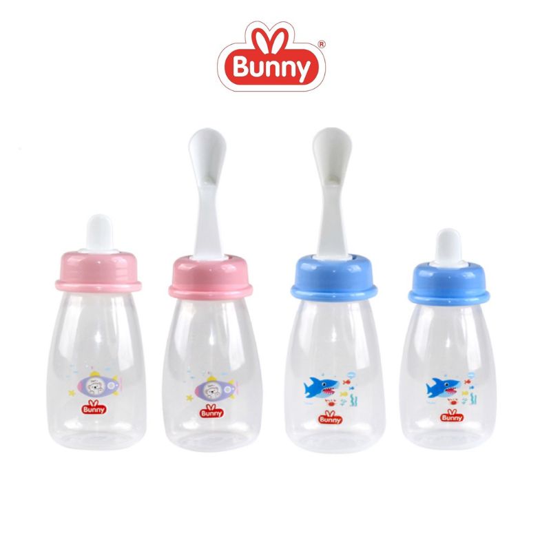 LUSTYBUNNY Squeeze Feeder Spoon And Spout 125ml 250ml / Botol Sendok Makan Bayi