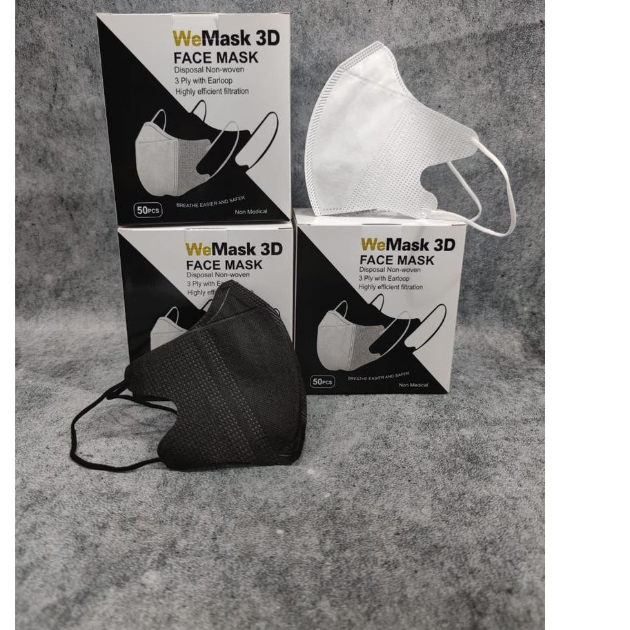 Masker Duckbill Embos Garis ALKINDO C CARE Isi 50pcs