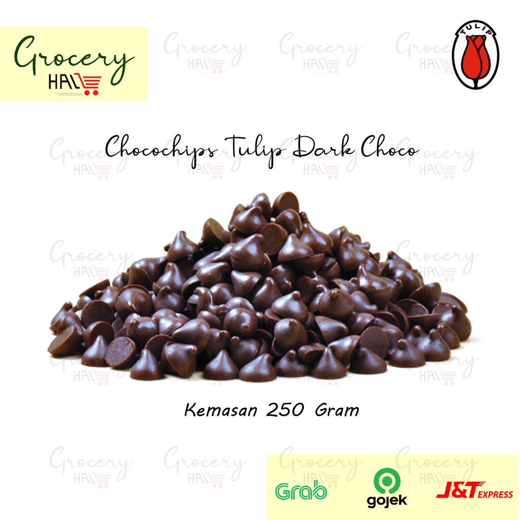 

TULIP CHOCO CHIPS KEMASAN 250GR ( CHOCOCHIPS DARK CHOCOLATE )