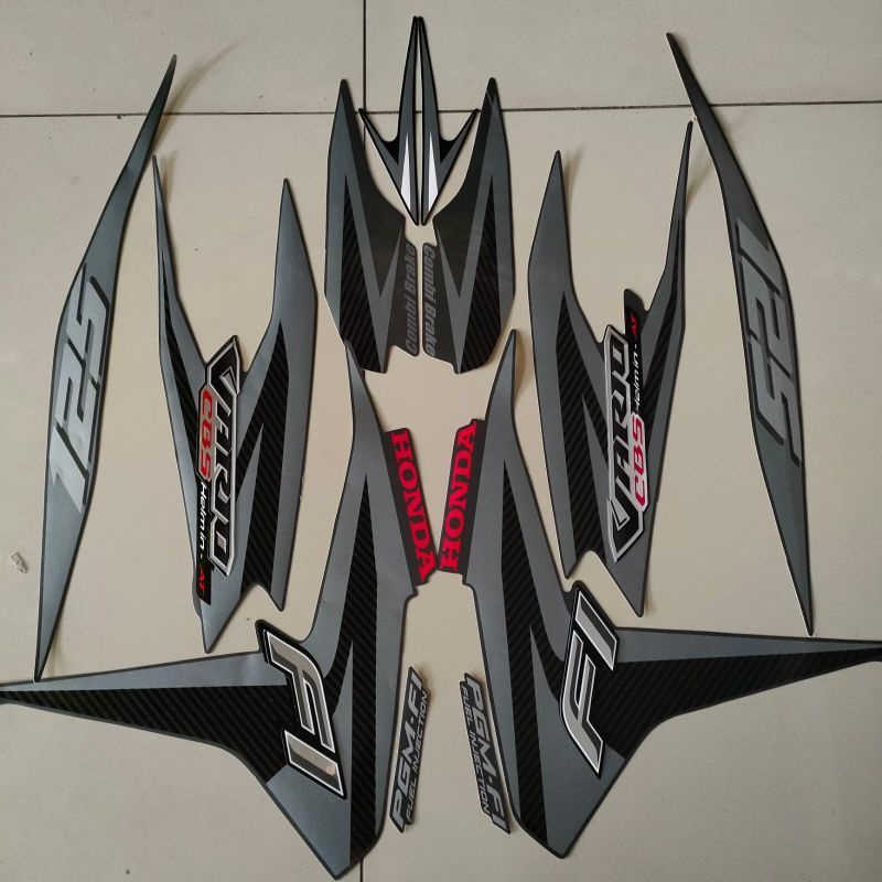 STRIPING STANDAR ORI LIST STIKER BODI MOTOR HONDA VARIO 125 CBS TAHUN 2013 STIKER VARIO CBS 2013