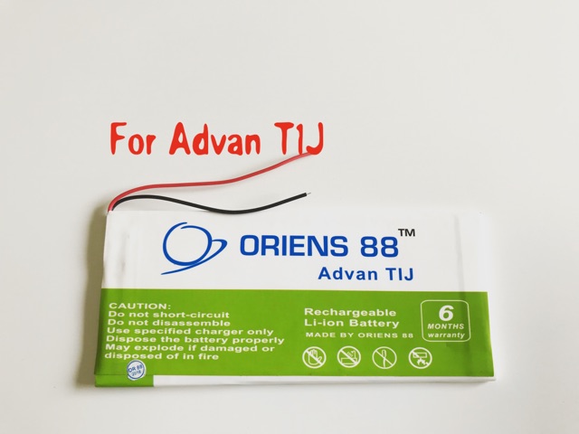 (P) Baterai batre battery Advan T1J double power/IC ORIENS88