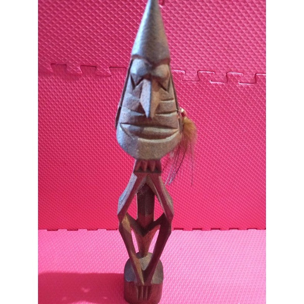 Koleksi Hiasan Patung Kayu Ukiran Suku Asmat