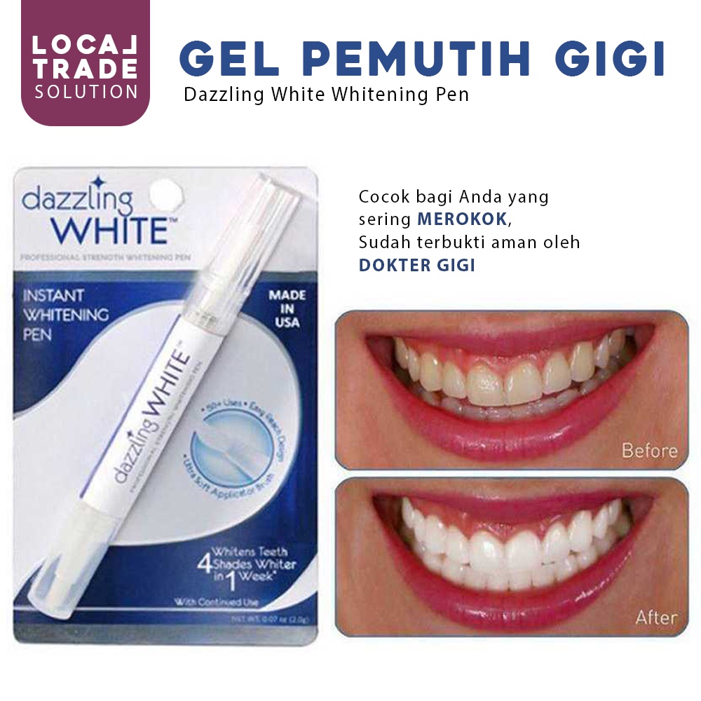 Dazzling White Whitening Pen / Gel Pemutih Gigi Instan Teeth Whitening