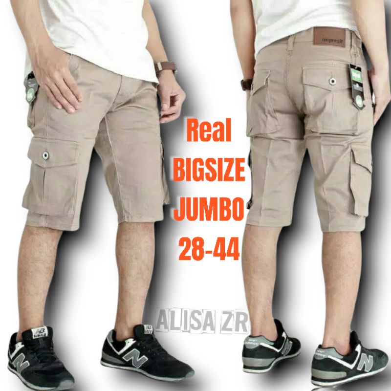 BIGSIZE JUMBO 28-44 COD CELANA CARGO PENDEK TACTICAL KAIN