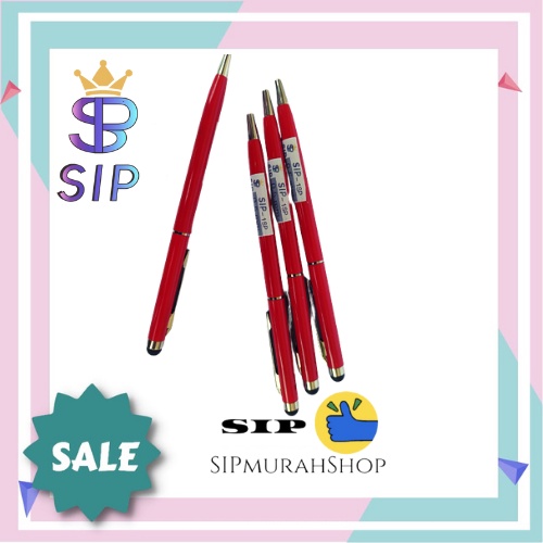 Pen SIP Stylus Pulpen Multifungsi 2in1 Pena Ball Point Touch Screen Semua Hp Android