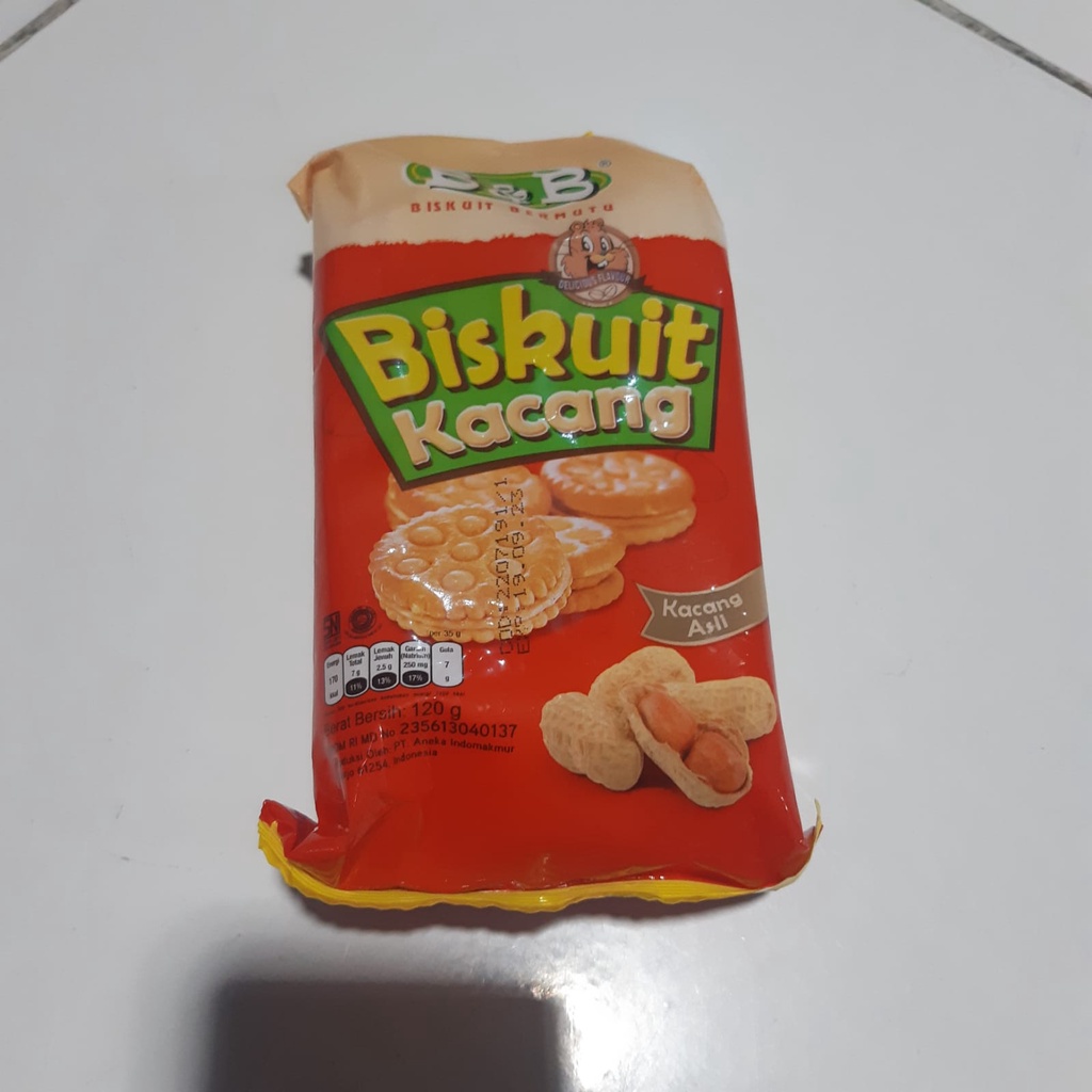 

B&B Biskuit Kacang 120gr | Peanut Biscuit