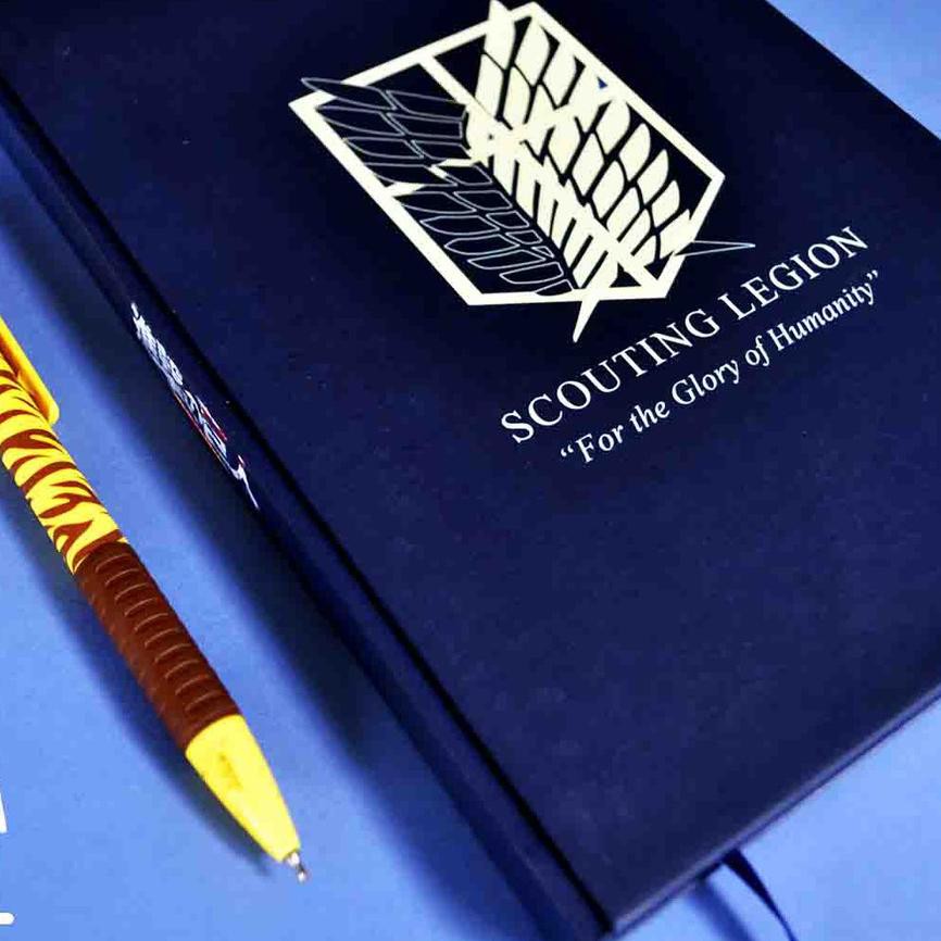 

PALING HOT!! KODE-288 Note Book Anime Shingeki no Kyojin Scouting Legion Hardcover Buku Tulis Catata