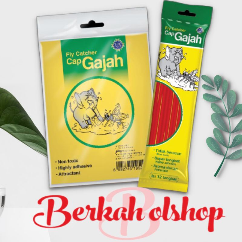 CAP GAJAH lem lalat sitck/kertas(perangkap lalat,kecoa,cicak)