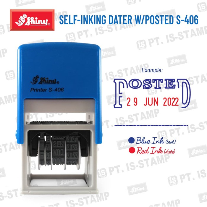 

Jual S 406 Posted Stempel Tanggalan Shiny Self Inking Limited