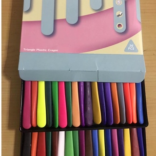 Crayons mewarnai 36 collor Plastic Crayon pastels