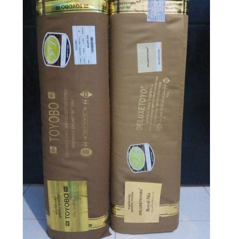 Trending// Kain Toyobo Seragam Pemda ASN PNS Guru Keki/Khaki Muda, Tua, Hitam dan Putih harga per 0,
