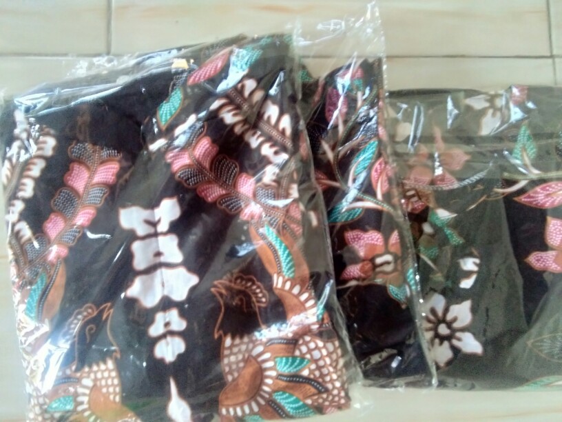 Batik Couple Keluarga Sania Ruffle Ori Ndoro Jowi Dnt Motif Melati