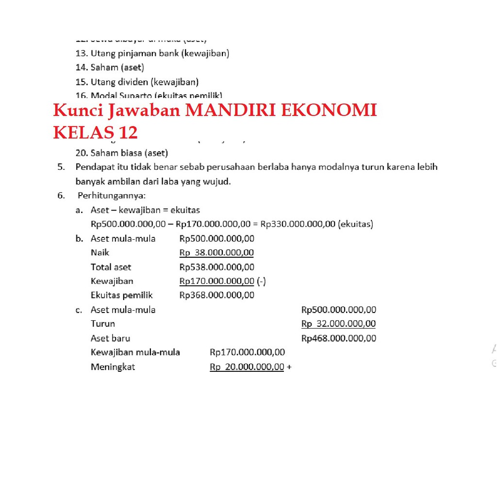 Buku Mandiri Erlangga Ekonomi Sma Kelas 12 K13 Soal Jawaban Kurtilas Shopee Indonesia