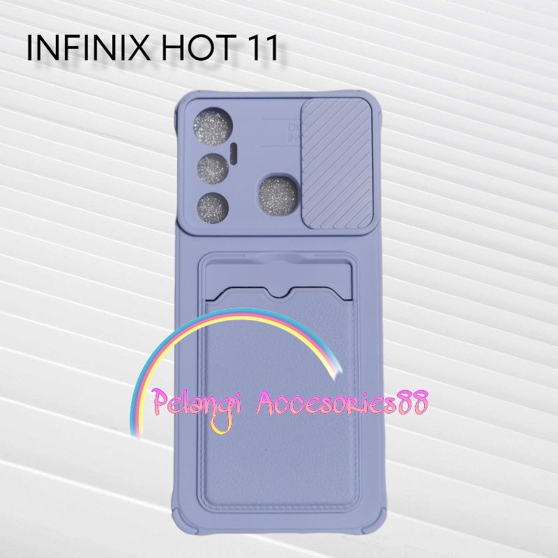 CASE INFINIX HOT 11 SOFTCASE SLEDING WARNA WARNI