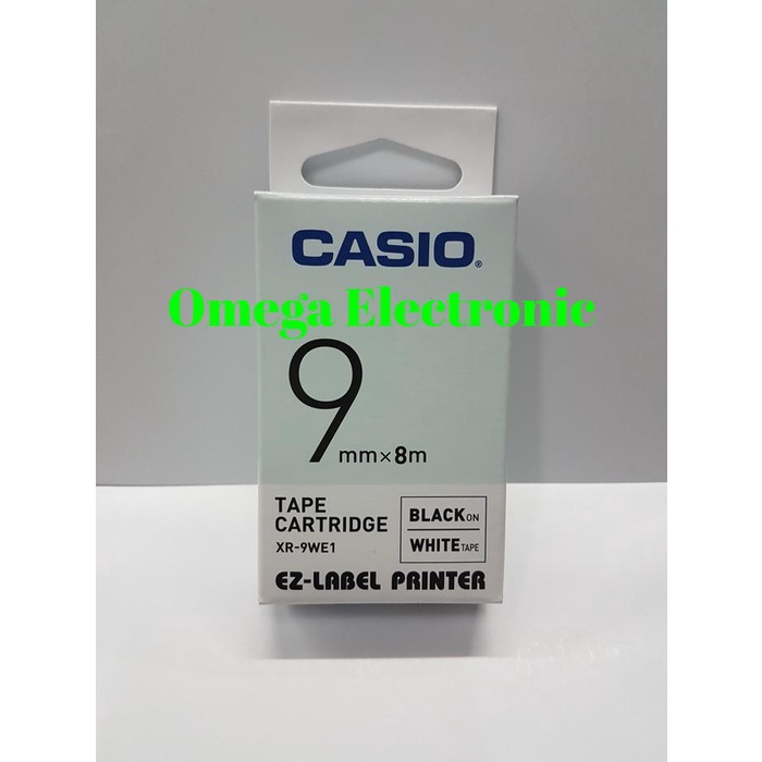 

Ez Label Printer Xr-9We1 9Mm Black On White Tape Label Casio 033