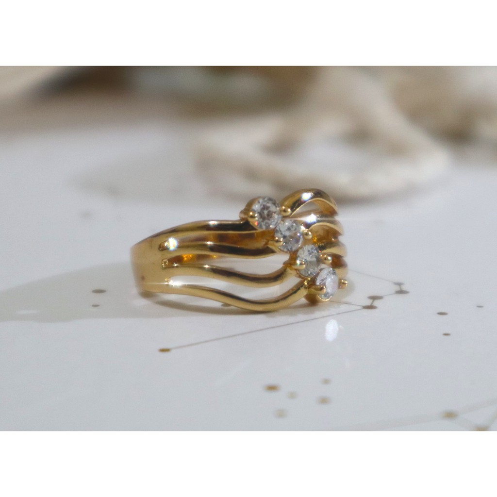 Kenten Acc - Cincin Emas Permata Perhiasan Wanita Fashion Dewasa