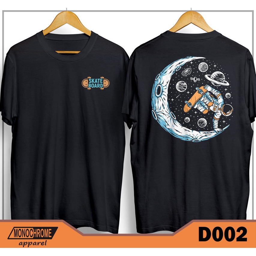 D002 Kaos Baju Skate Skater Skaters Skateboard Distro Pria