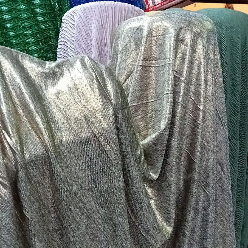 ¹/² Meter kain spandek antik gold/kain spandek/bahan spandek/kain antik/dress/kebaya/blues