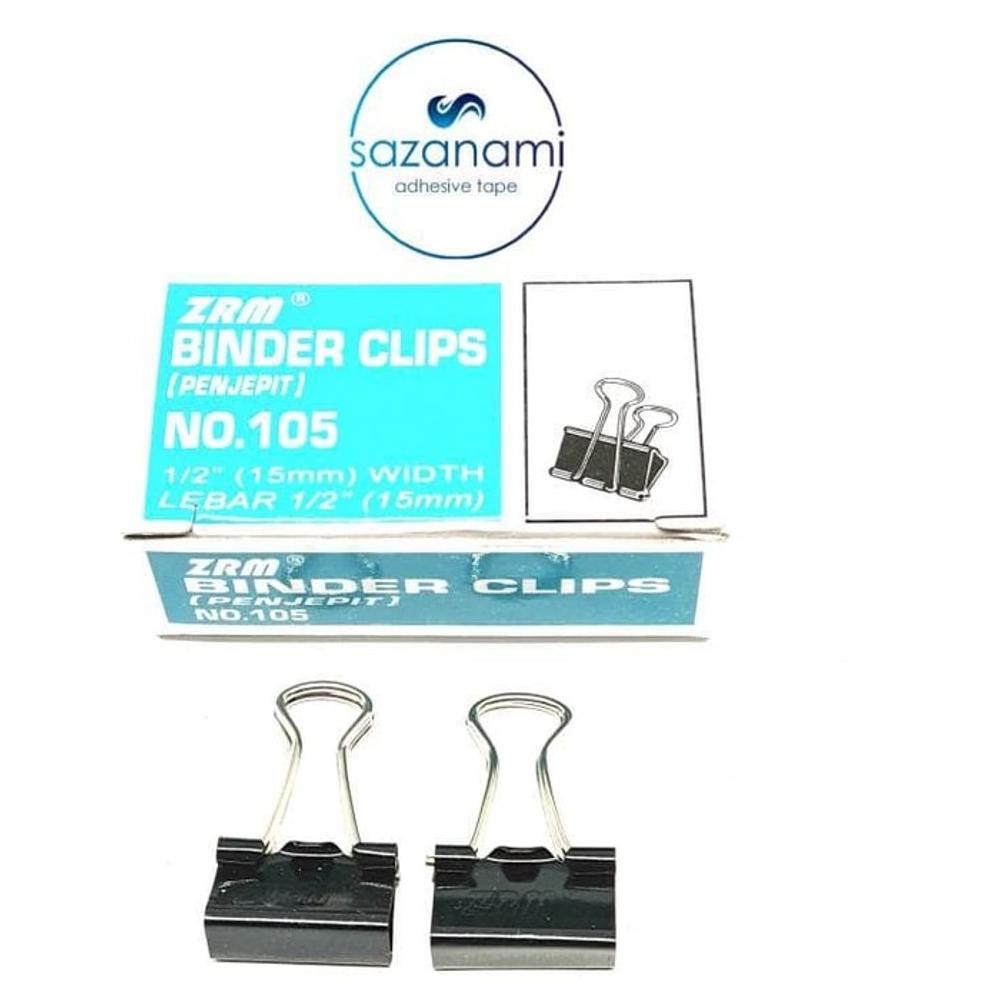 

TERMURAH ZRM BINDER CLIP NO 105 15MM 0.5 INCH PENJEPIT KERTAS KLIP KERTAS