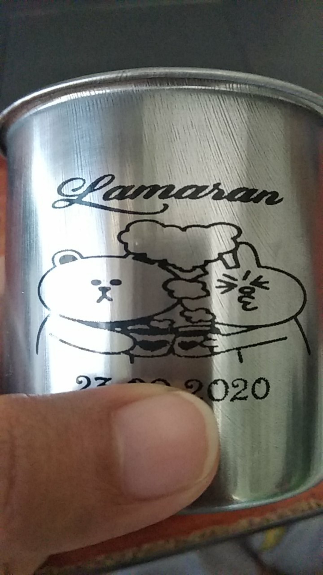 Souvenir Gelas Stainless Kemas Plastik