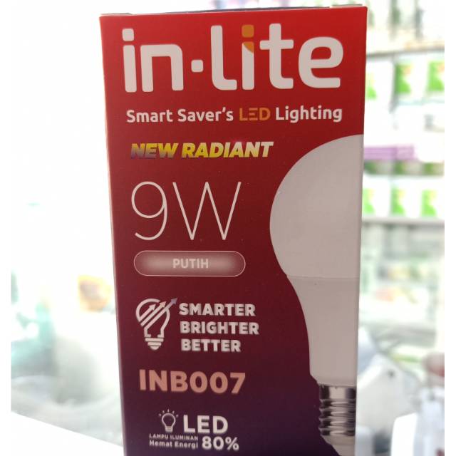 Lampu led IN-lite 9 watt /lampu led inlite 9 watt putih/kuning
