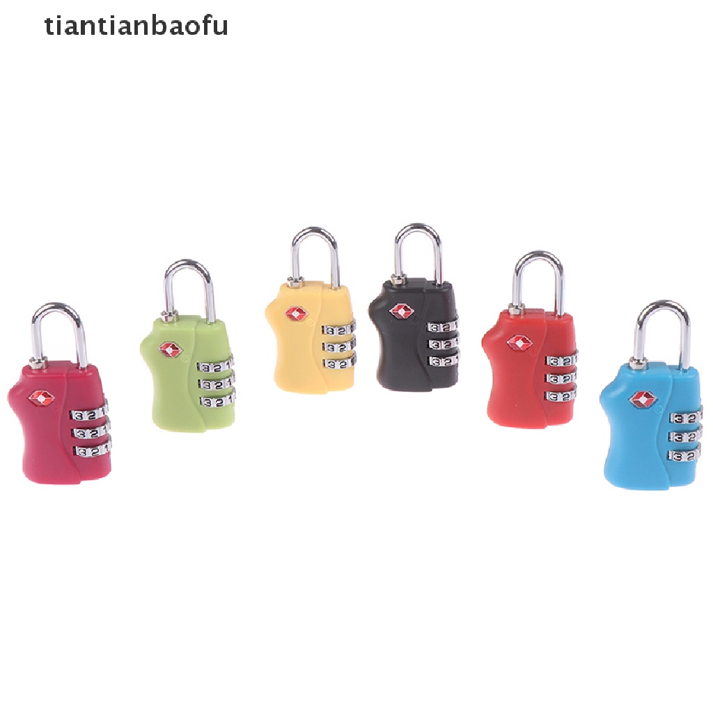 [tiantianbaofu] TSA 3 Digit Combination Lock Travel Lock Luggage Bag Padlock Boutique