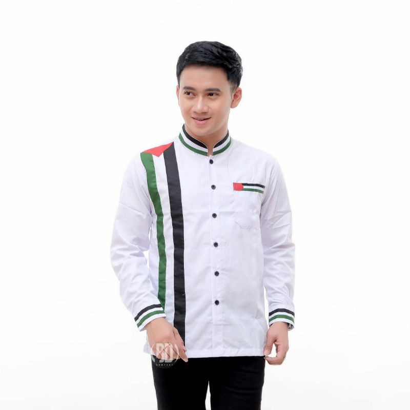 BAJU KOKO PALESTINA DEWASA || BAJU KOKO GUS AZMI SYUBBANNUL MUSLIMIN AZZAHIR-Tegak panjang