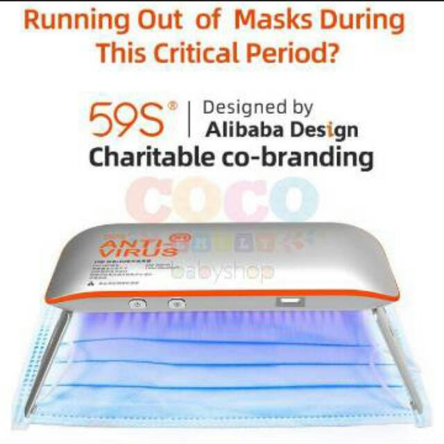 Ready 59s X1 UV UVC LED Portable Mask Sterilizer alat steril masker UV