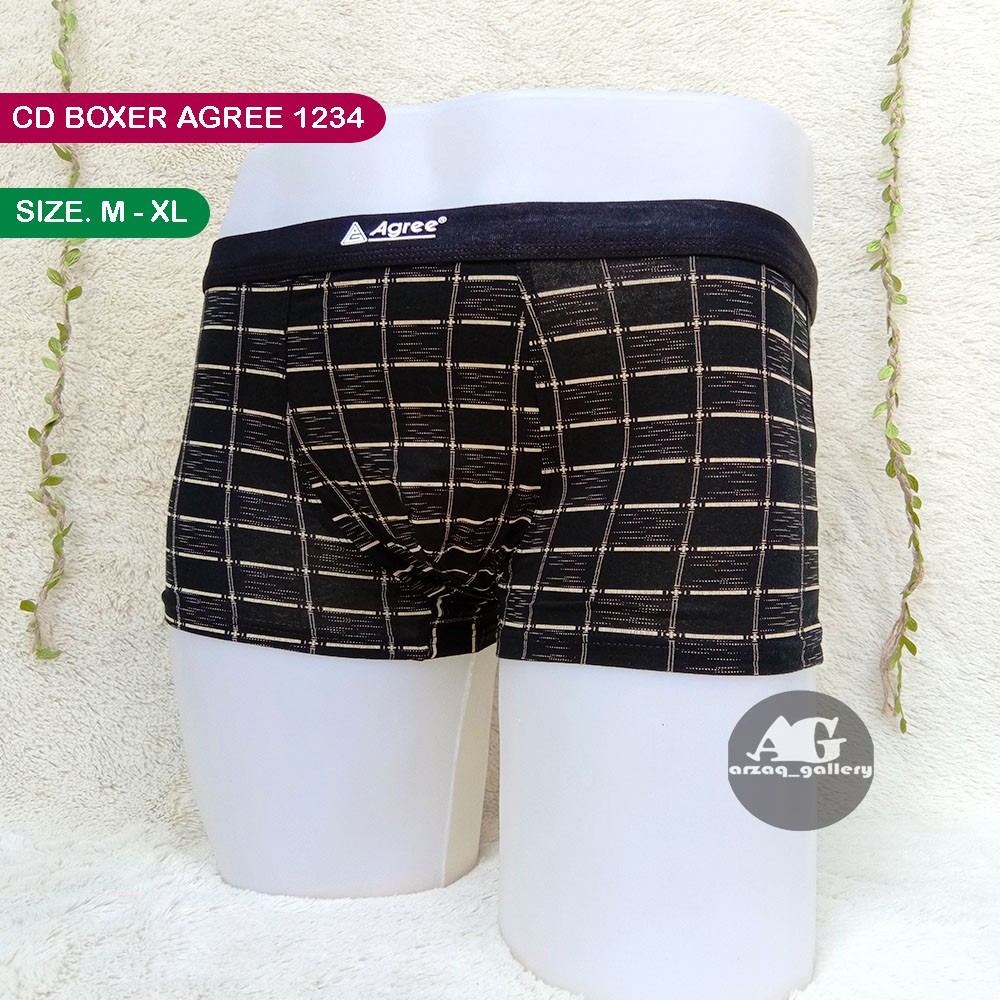 [ 3pc ] Celana Dalam Pria BOXER AGREE SPORT | 1234  Motif Garis