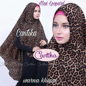 KHIMAR LEOPARD / JILBAB CANTIKA / SYIRIA SYARI / HIJAB MAXMARA
