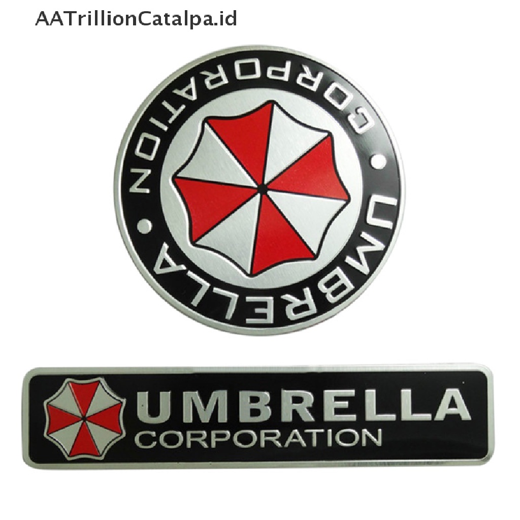 Aatrillioncatalpa Stiker Decal 3D Motif Umbrella Corporation Resident Evil Bahan Aluminum Alloy Untuk Dekorasi