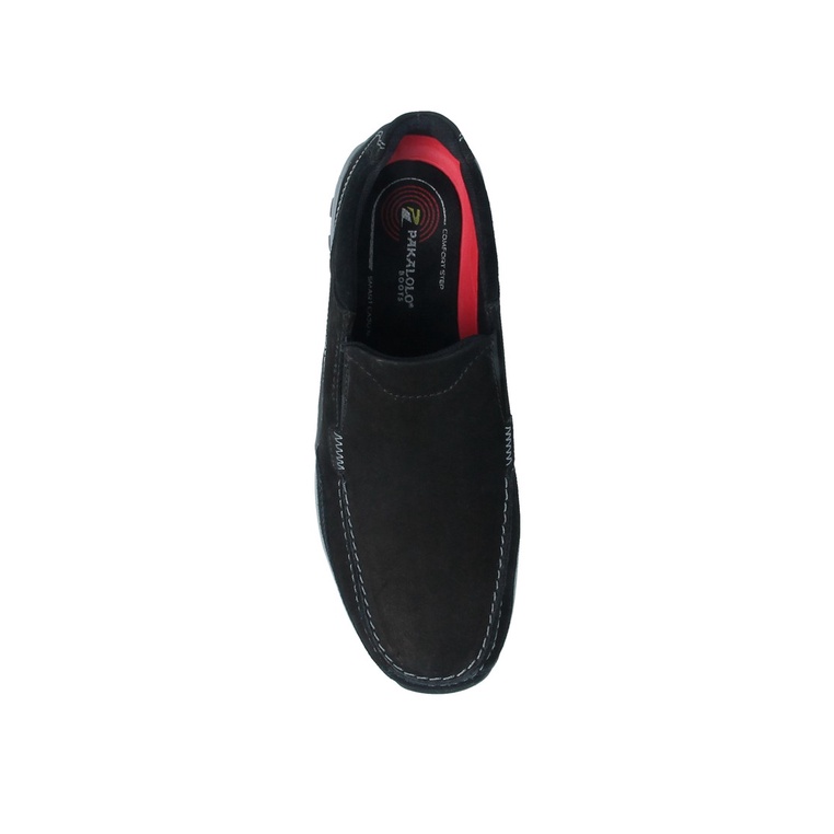 SEPATU SLIP ON PAKALOLO PRIA ORIGINAL CASUAL KULIT ASLI HITAM PB06