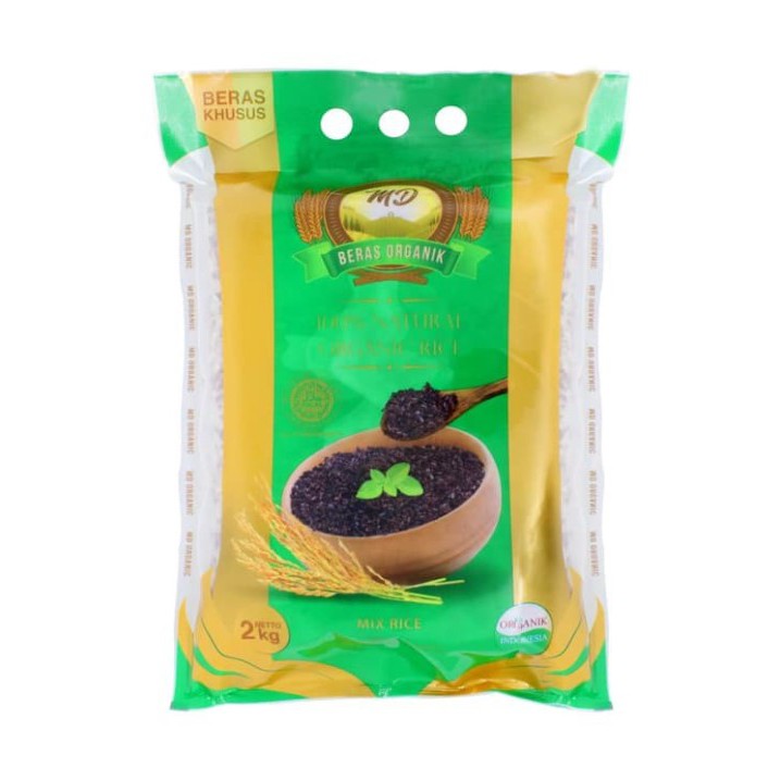 MD - Organic Mix Rice - Beras Hitam Merah Coklat - Campur - MD 2 kg