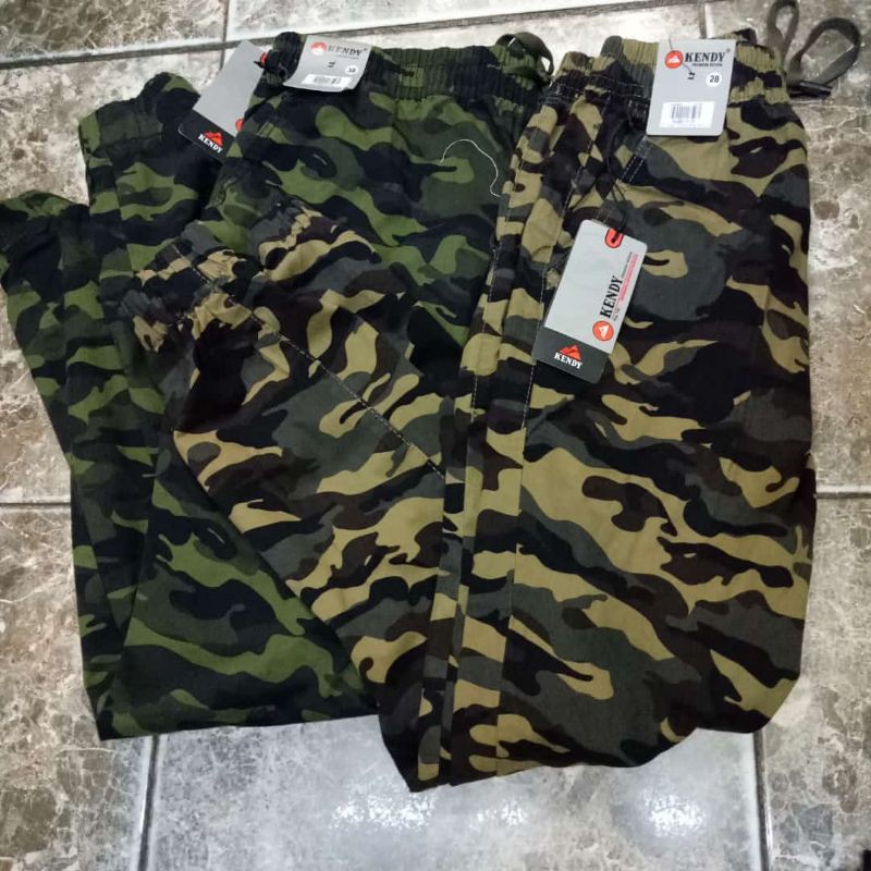 celana pria joger  loreng kendy