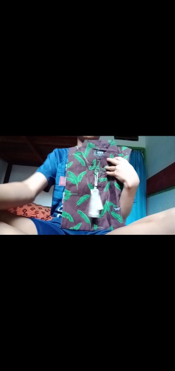 Hem Pria Distro Lengan Pendek Motif Surfing