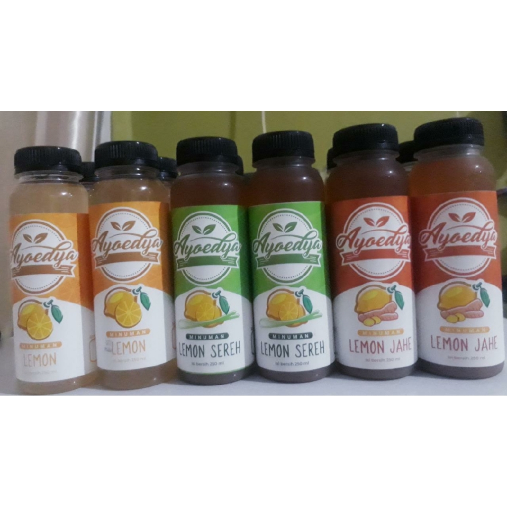 

AYOEDYA - Paketan Minuman Lemon Jahe, Lemon Sereh, Lemon 12 Pcs