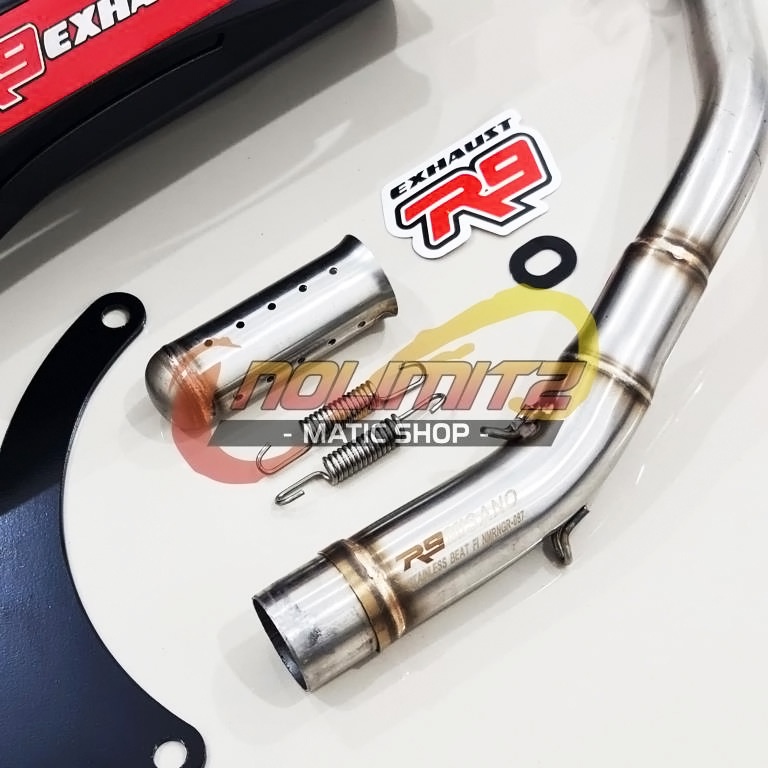 Knalpot Racing R9 Misano Full System Free DB Killer Genio Beat Scoopy FI 2020 Up