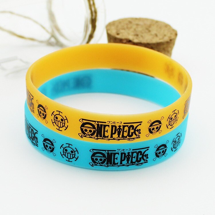 Gelang Silikon Anime One Piece Fairy Tail Hatsune Miku Naruto Love Live Dragon Ball Bleach