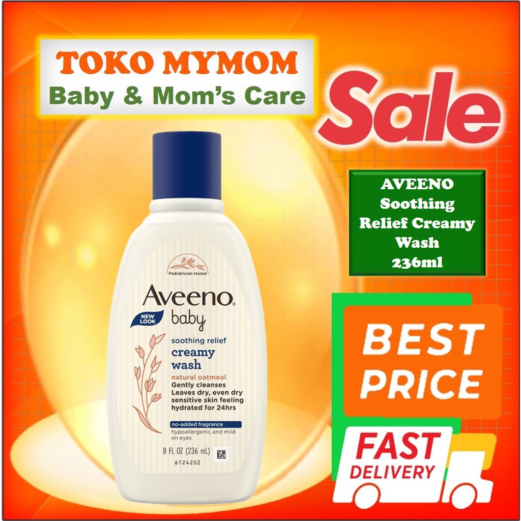 [BPOM] Aveeno Baby Soothing Relief Creamy Wash 236ml / Sabun Bayi Kulit Sensitif / MY MOM