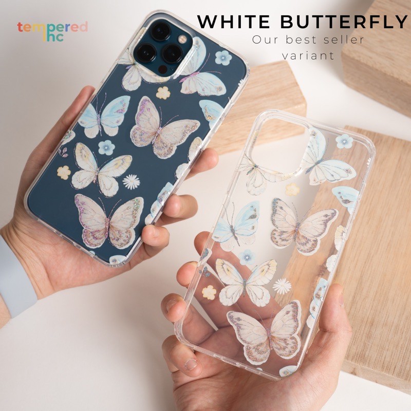 NEW !! WILDFLOWER 2D Hologram Butterfly Series Iphone Case ( Iphone 7-13promax )